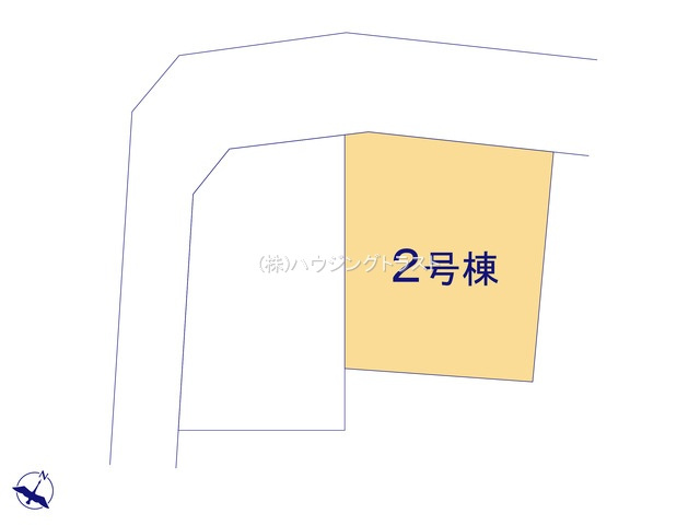 仲介手数料無料　おうちガーデン小手指南14期・新築全2棟の区画図
