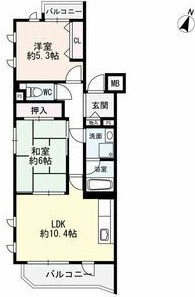 アゼリア六甲の間取り