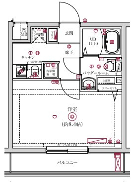 レンティーヴァ綾瀬の間取り