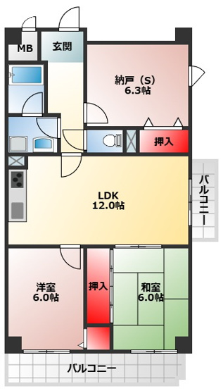 【間取り】 | ハイアットプレイス