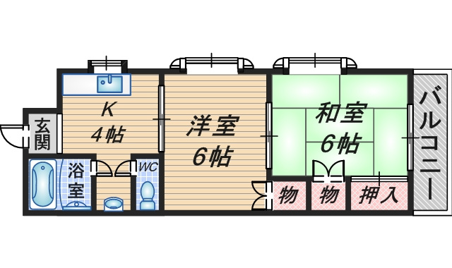 第５八雲マンションの間取り