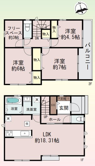 神戸市西区玉津町高津橋の間取り