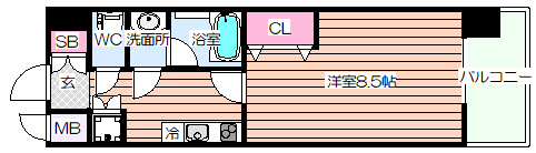 【間取り】 | カルム千昇Ⅱ