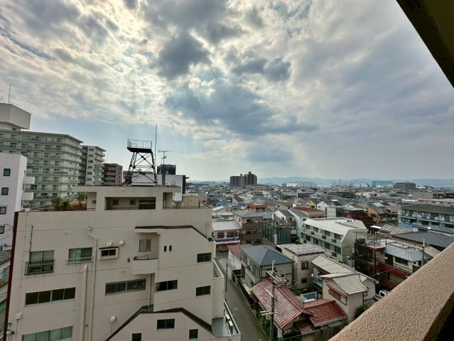 ライオンズプラザ香里園の展望|西向きバルコニー