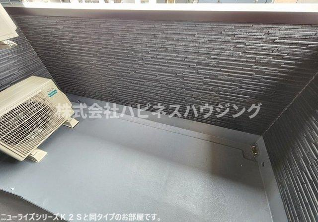 ジェルメ柏Ｄ棟のバルコニー