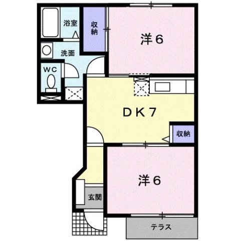 ハーブテラスⅠリーフの間取り