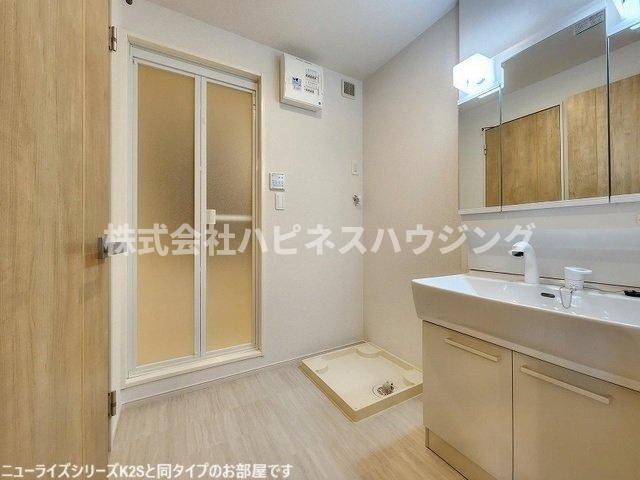 ジェルメ柏Ｄ棟の洗面所