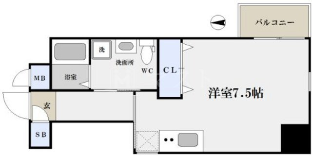 アクアプレイス北浜の間取り