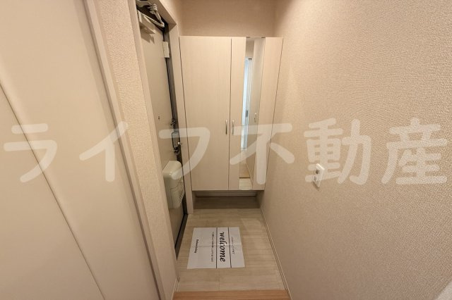 パレット喜里川の玄関|明るい玄関です