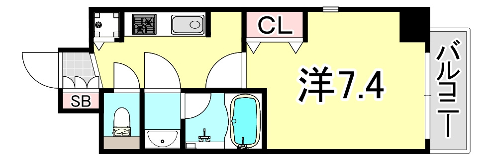 ララプレイス大手通LDの間取り