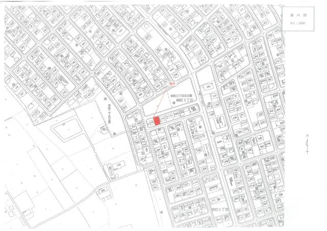 幸町3丁目土地の地図