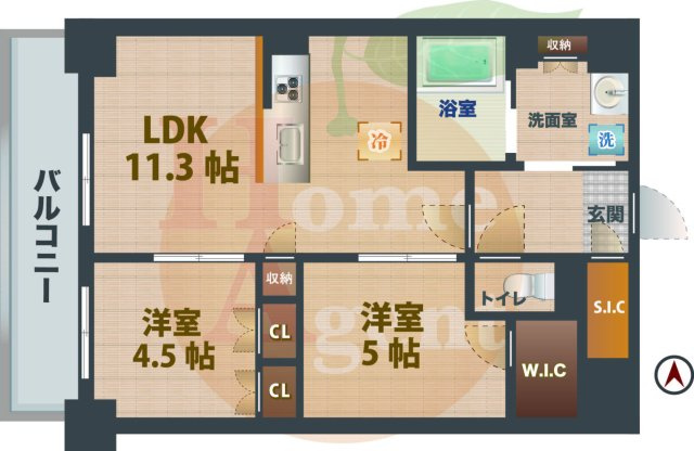 【間取り】 | メトロステージPLUS中野弥生町 | 2LDKのお部屋です。