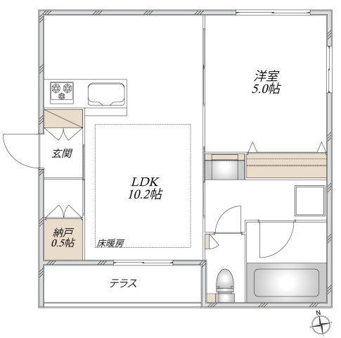 （仮称）玉川台１丁目メゾンの外観パース
