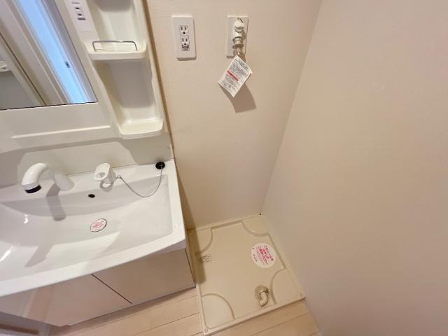 プランドールの洗面所|洗濯機置場