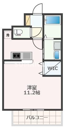 熊本市中央区水前寺３丁目の賃貸マンションの間取り