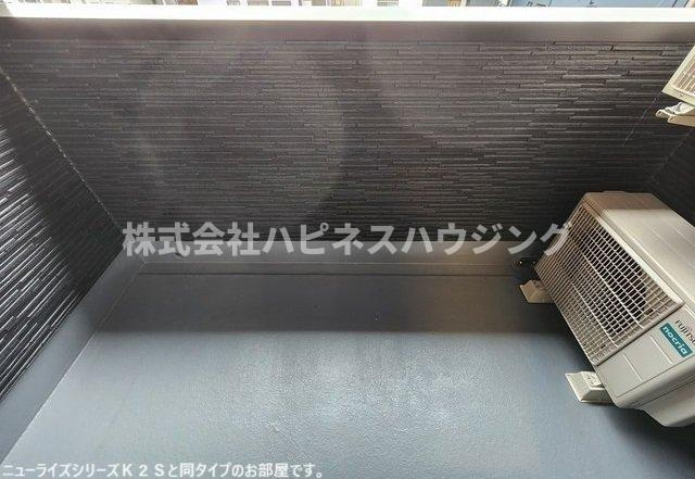 ジェルメ柏Ｂ棟のバルコニー