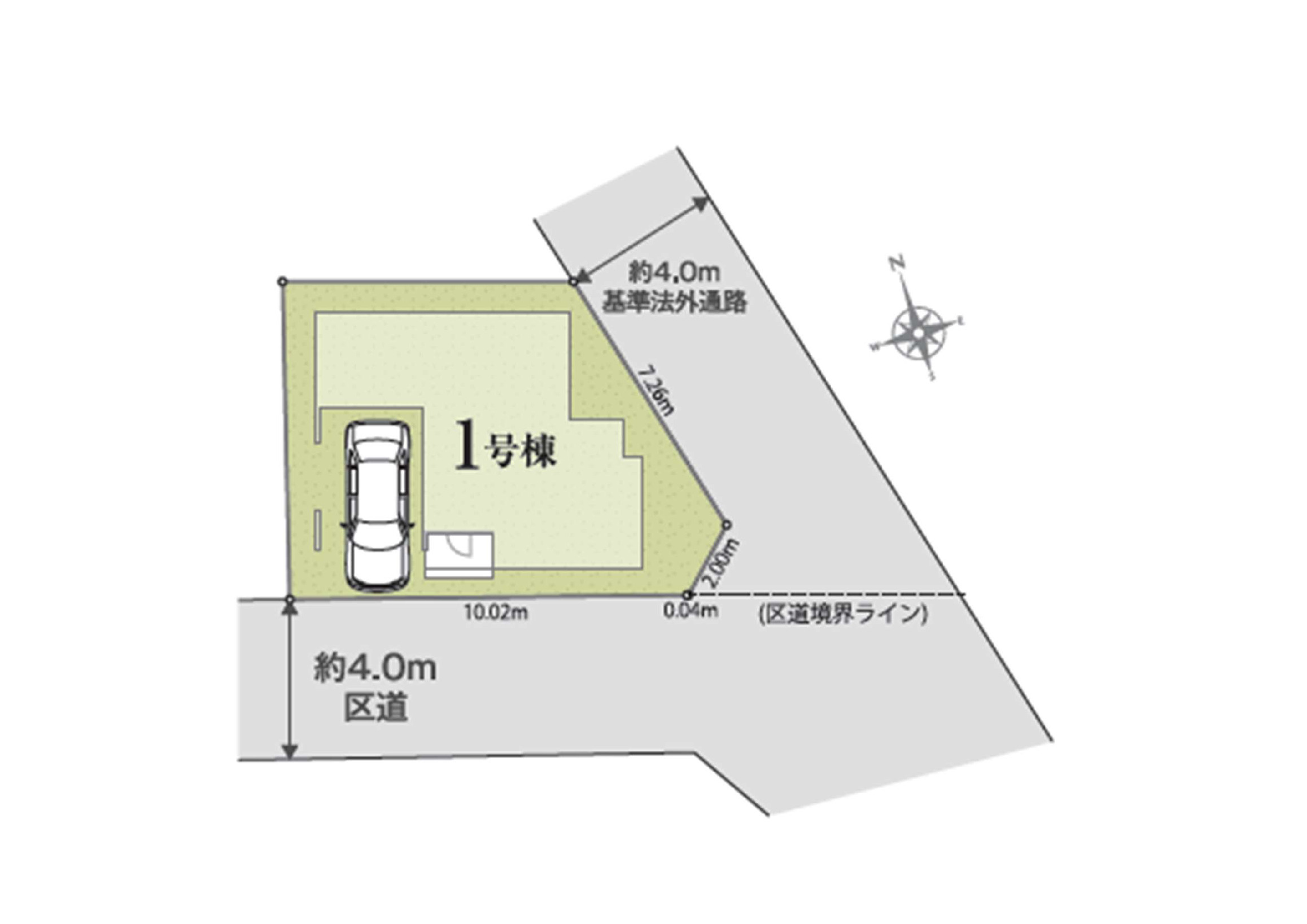練馬区東大泉７丁目新築戸建　長期優良認定住宅の区画図