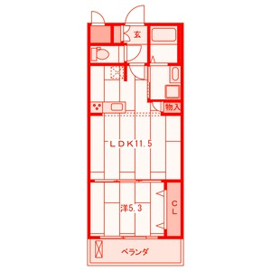 ハイデル二俣川の間取り