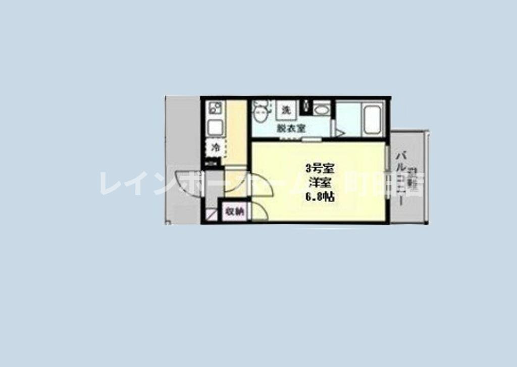 フォレストテラス本厚木※初期費用分割後払いサービス利用可能物件の間取り