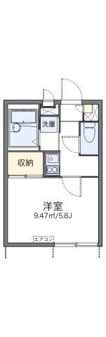 【間取り】 | レオパレスメゾン　ド　ツルマ