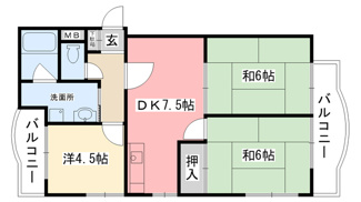 【間取り】 | シャルム三田