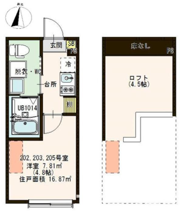 葛飾区鎌倉２丁目のアパートの間取り