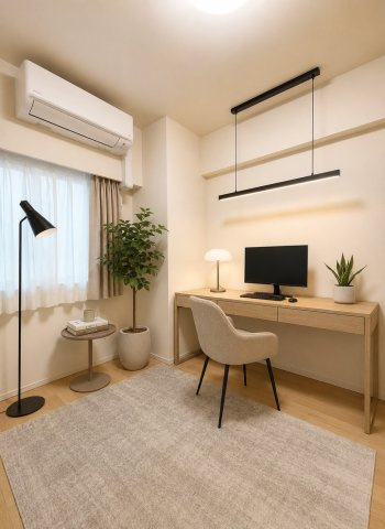パークホームズLALA南船橋ステーションプレミアの洋室|CG加工済