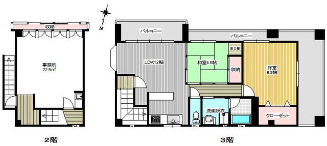 湯浅ビルの間取り