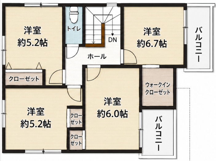 加古川市野口町14期1号棟の間取り