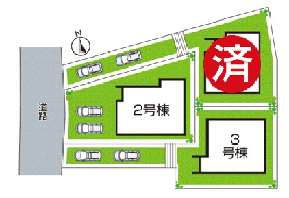 ★5(土)6(日)現地見学可能！★京都市左京区修学院室町　全3邸の区画図|全3区画
