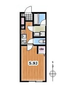 草加市吉町５丁目のアパート