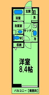 【間取り】 | リブリ・ベルハウス | 間取り図：反転タイプ