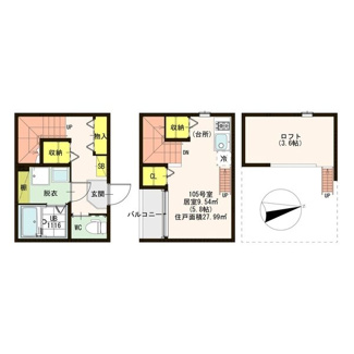 【間取り】 | ハーモニーテラス深草十九軒町