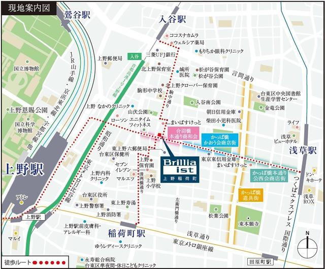Ｂｒｉｌｌｉａ　ｉｓｔ　上野稲荷町の地図
