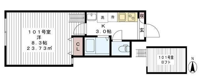 ＡＪ新小岩ＳｏｕｔｈⅠの間取り
