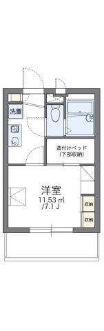 レオパレスＹＯＳＨＩＮＯの間取り|代表的な間取のため実際の間取とは異なる場合があります