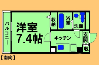 【間取り】 | コンフォートシティ | 間取り図：反転タイプ