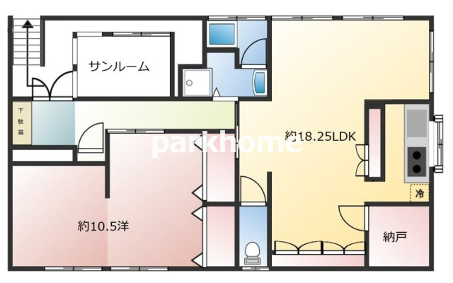 高知市二葉町　中古戸建の間取り