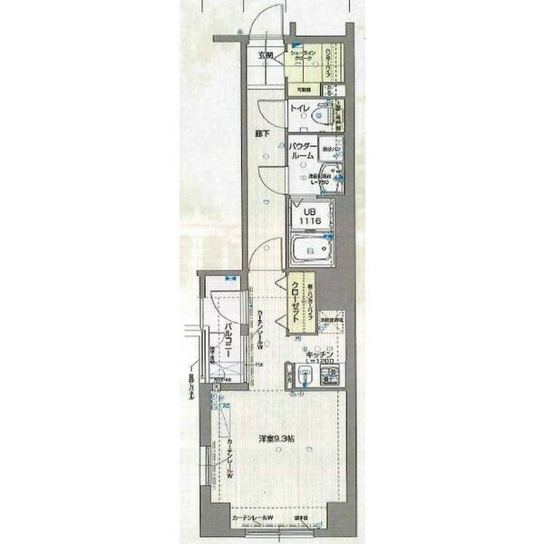 名古屋市中区千代田２丁目の賃貸マンションの間取り