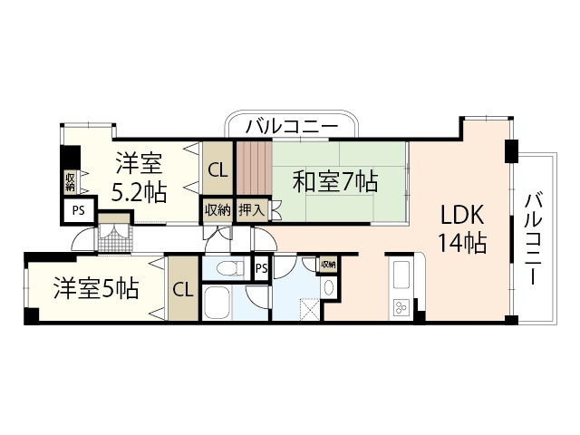 【間取り】 | クレストコート門田