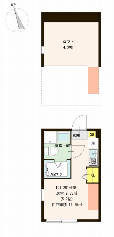 ルカセレーノの間取り