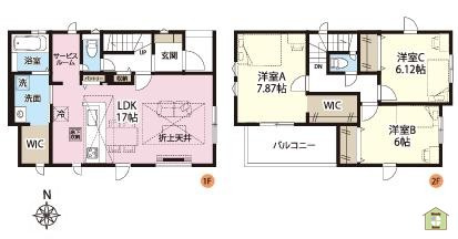 越谷市東越谷21期　新築一戸建て　1号棟