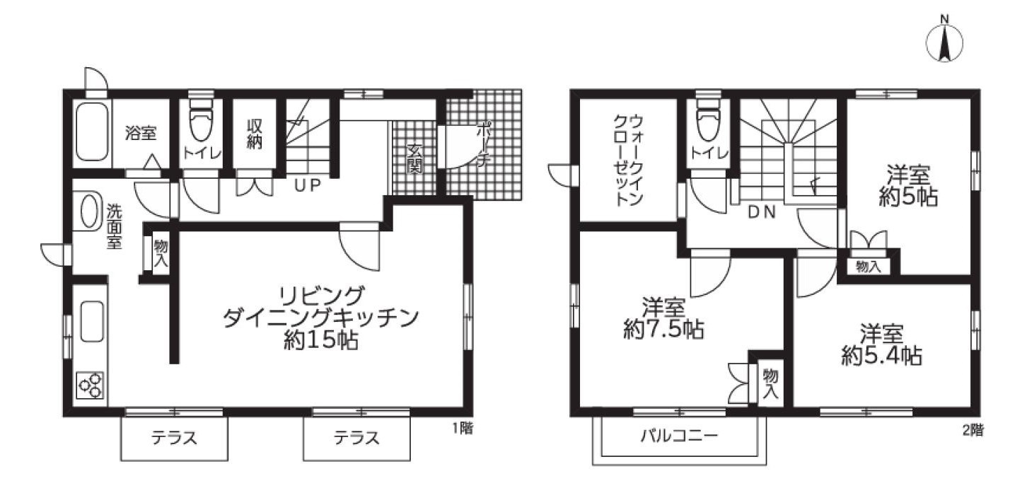 解放感　リバーサイドのスローライフの間取り|導線を考えられた間取り