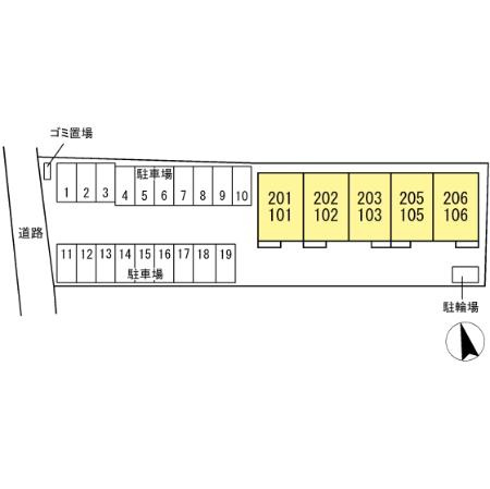 D-Invest田宮の区画図