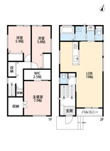 茨木市南春日丘5丁目1号地　新築戸建の画像