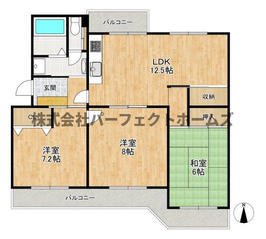 藤阪ハイツA1棟の間取り