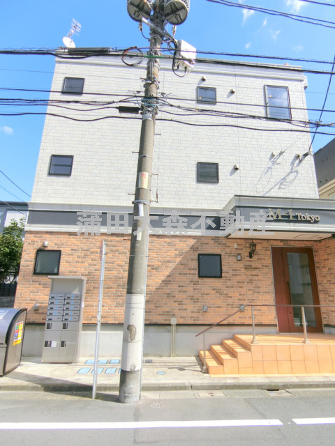 M-1Tokyo矢口の外観|2017年10月築　鉄骨造地上3階建て総戸数9戸
東京都大田区矢口1丁目　東急多摩川線武蔵新田駅徒歩7分