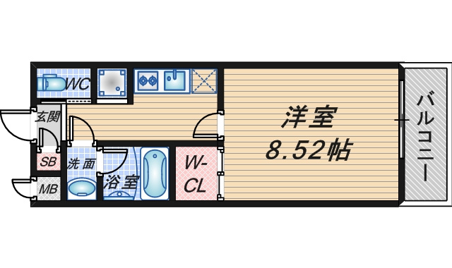 ガレリア大阪空港Ⅱの間取り