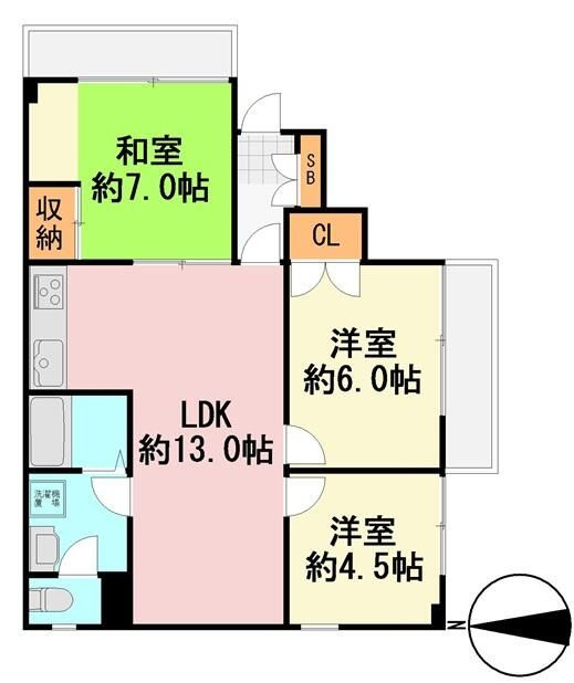ＴＫパークサイド白山の間取り