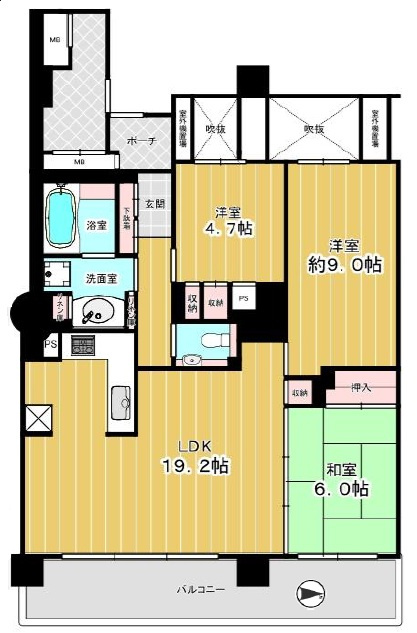 コムズシティ野江D棟の間取り